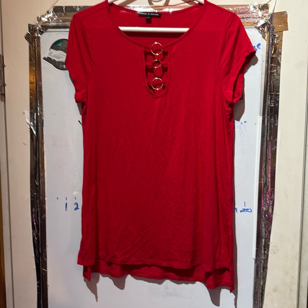 Cable & Gauge Size M Womens Blouse